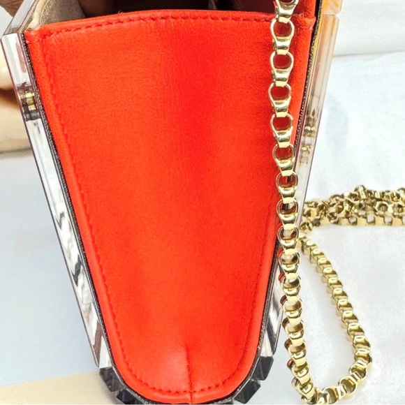Jimmy Choo Limited Edition Sunset Candy Clutch with Chain Strap - Picture 5 of 7
